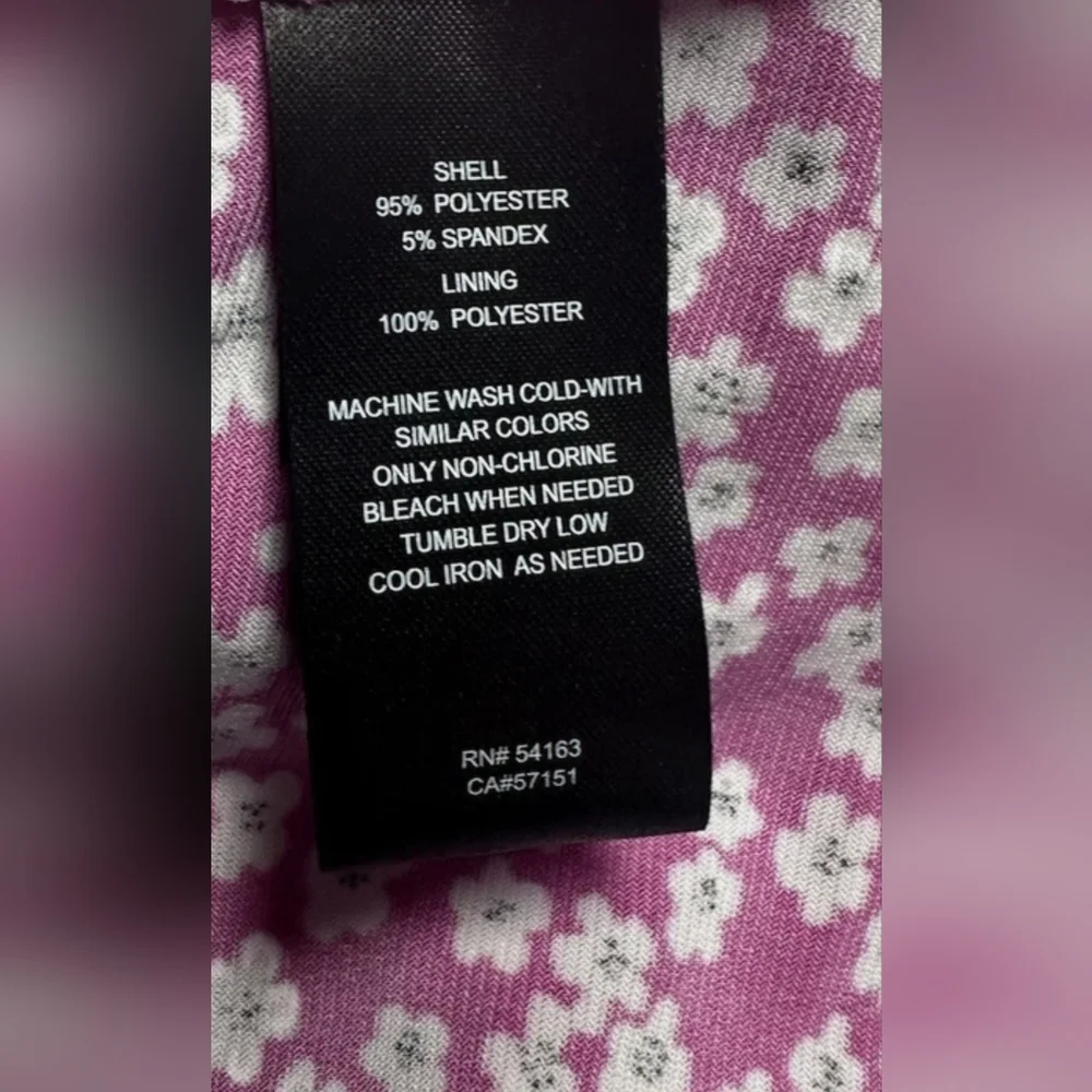 Jessica Howard Pink & White Faux Wrap Dress - Size 8 NWT